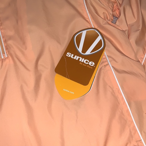 NWT Women’s Sunice Tangerine 1/2 Zip Windshirt - Picture 3 of 5